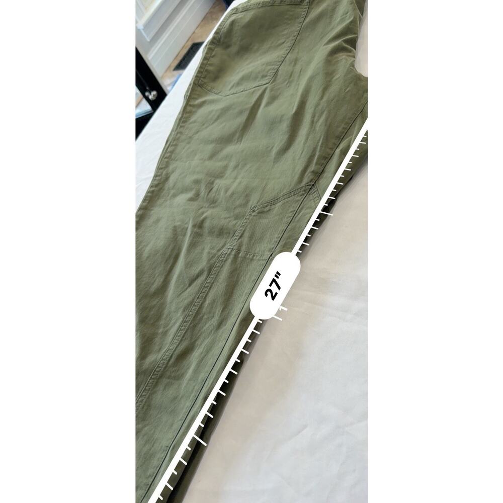 Sonoma Goods For Life Womens 22W Utility Pants Olive Green Mid Rise Straight Leg - Picture 3 of 11